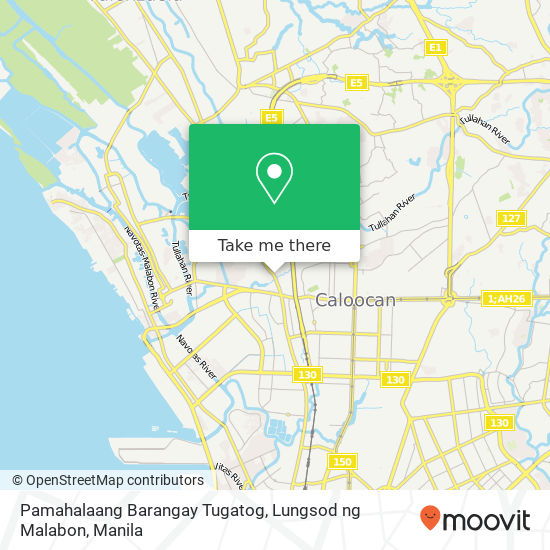 Pamahalaang Barangay Tugatog, Lungsod ng Malabon map