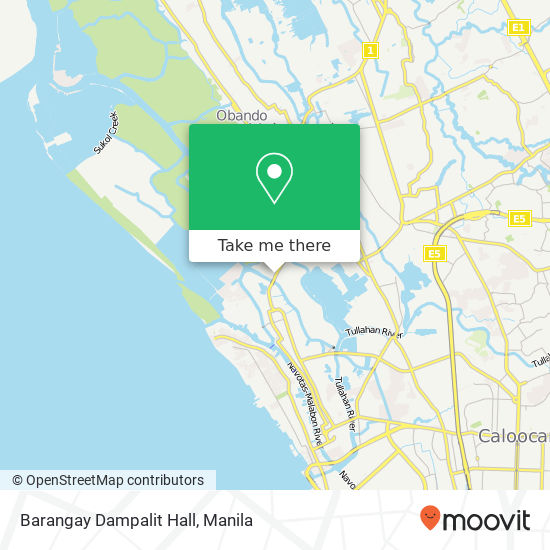 Barangay Dampalit Hall map