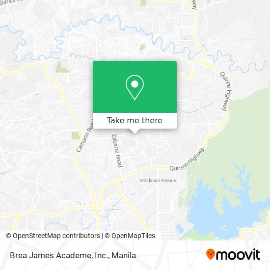 Brea James Academe, Inc. map