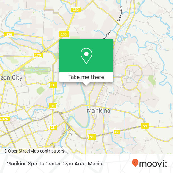 Marikina Sports Center Gym Area map