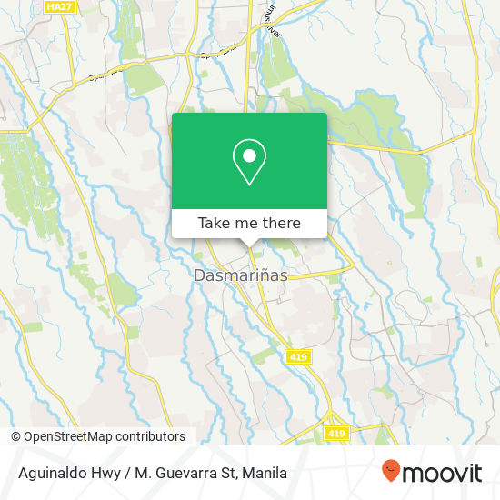 Aguinaldo Hwy / M. Guevarra St map