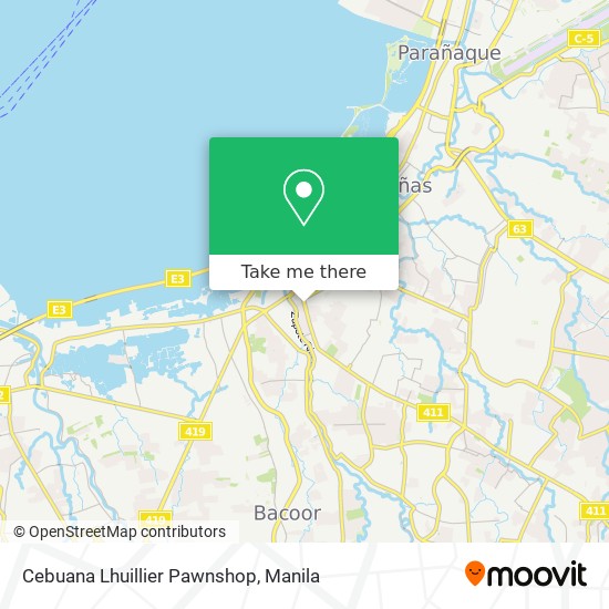 Cebuana Lhuillier Pawnshop map