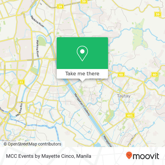 MCC Events by Mayette Cinco map