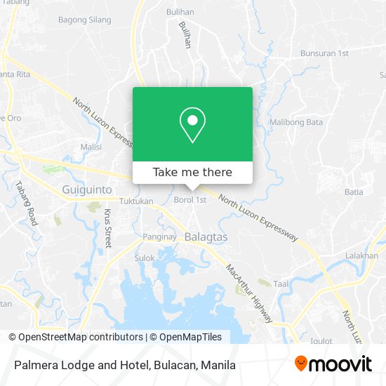 Palmera Lodge and Hotel, Bulacan map