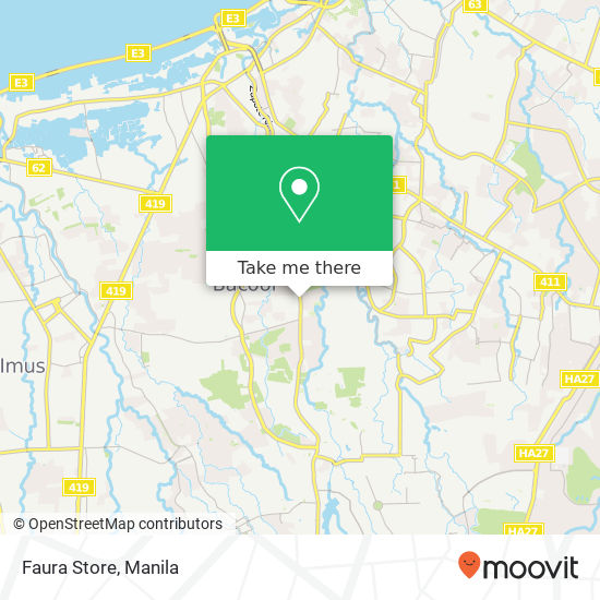 Faura Store map