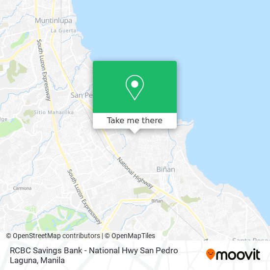 RCBC Savings Bank - National Hwy San Pedro Laguna map
