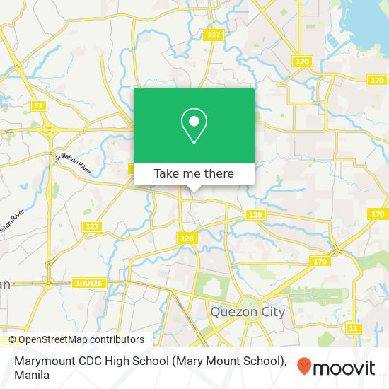 Marymount CDC High School (Mary Mount School) map