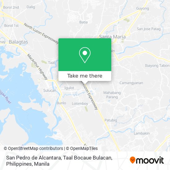 San Pedro de Alcantara, Taal Bocaue Bulacan, Philippines map