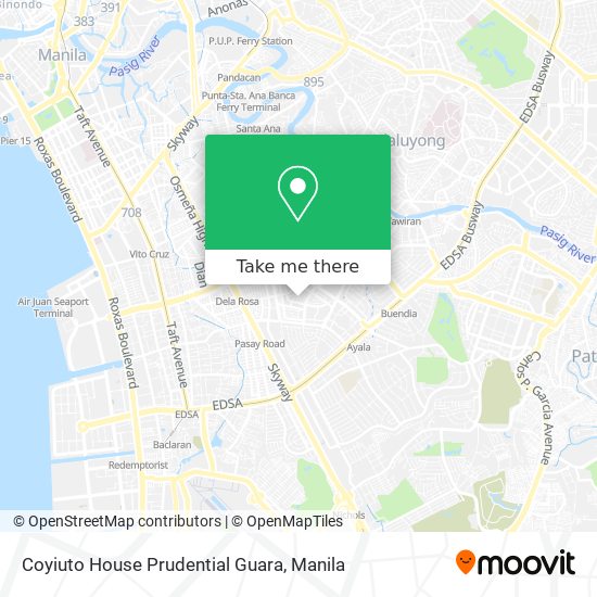 Coyiuto House Prudential Guara map