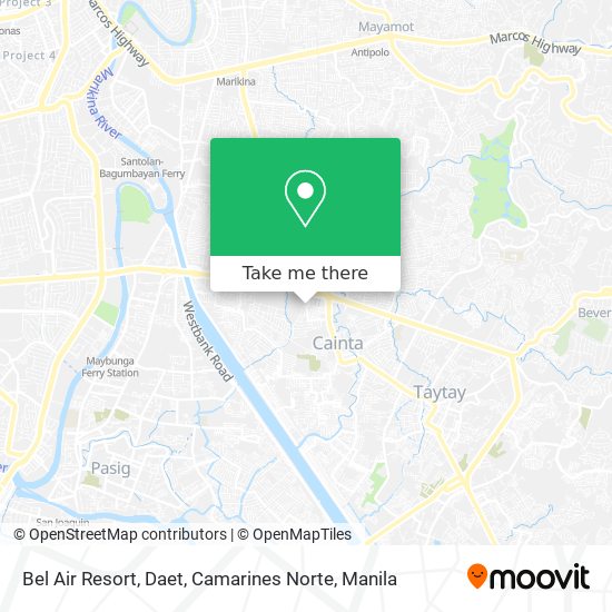 Bel Air Resort, Daet, Camarines Norte map