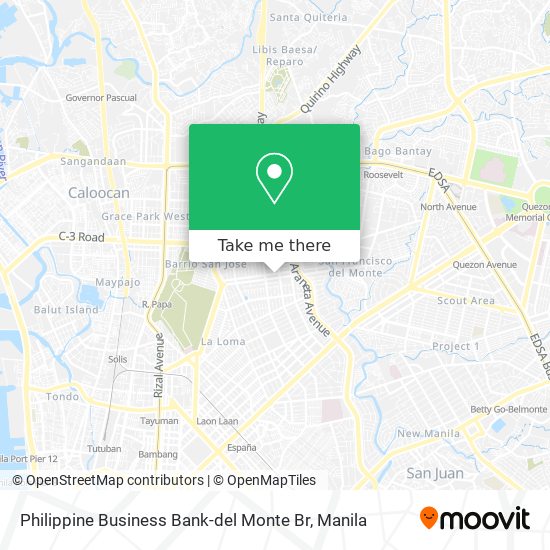 Philippine Business Bank-del Monte Br map