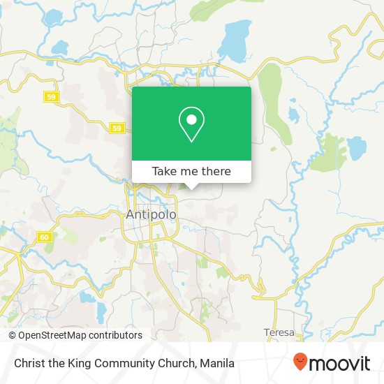 Christ the King Community Church map