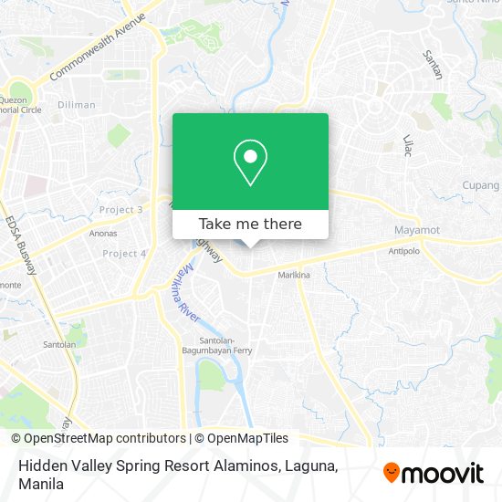 Hidden Valley Spring Resort Alaminos, Laguna map