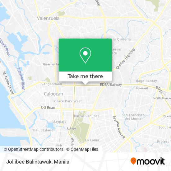 Jollibee Balintawak map