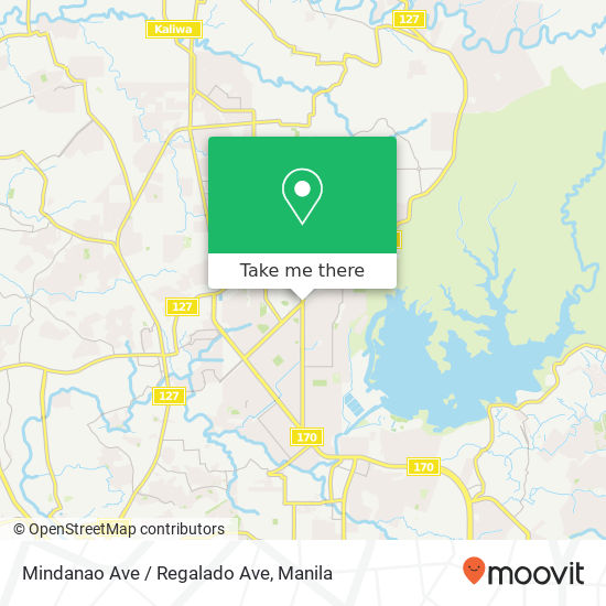 Mindanao Ave / Regalado Ave map