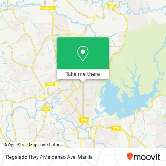 Regalado Hwy / Mindanao Ave map