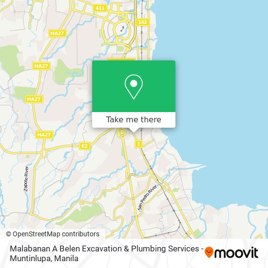 Malabanan A Belen Excavation & Plumbing Services - Muntinlupa map