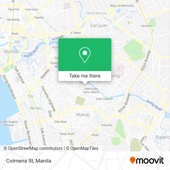 Colmena St map