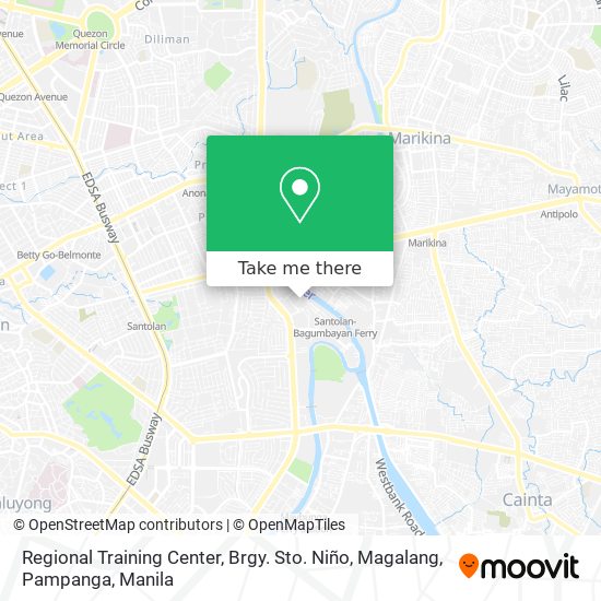 Regional Training Center, Brgy. Sto. Niño, Magalang, Pampanga map
