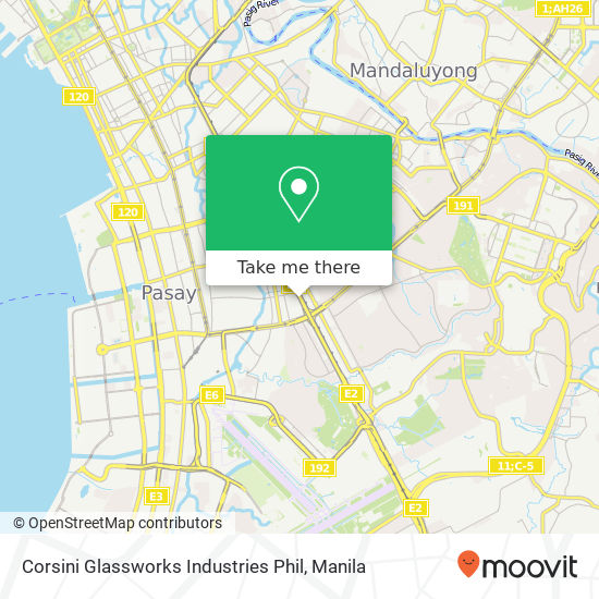 Corsini Glassworks Industries Phil map