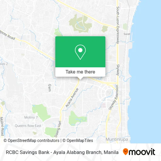 RCBC Savings Bank - Ayala Alabang Branch map