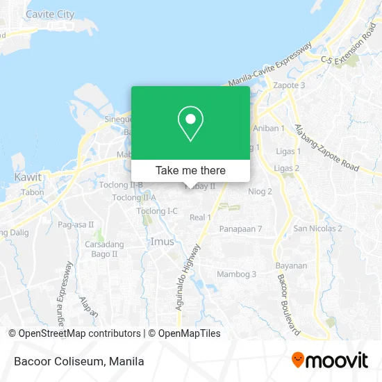 Bacoor Coliseum map