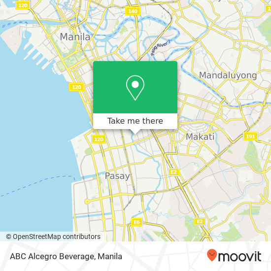 ABC Alcegro Beverage map