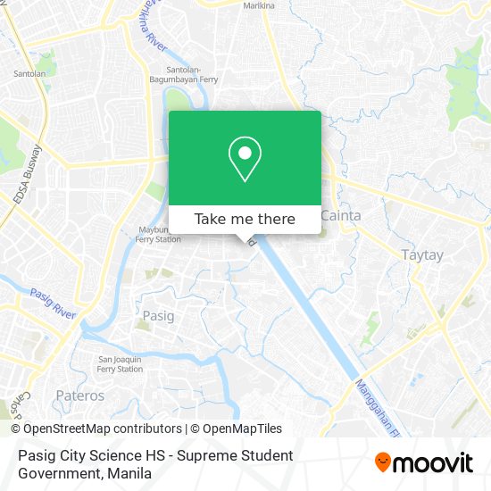 Pasig City Science HS - Supreme Student Government map
