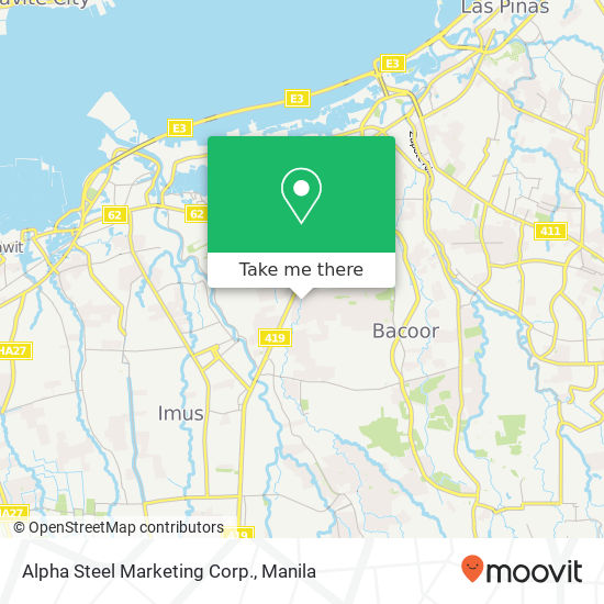 Alpha Steel Marketing Corp. map