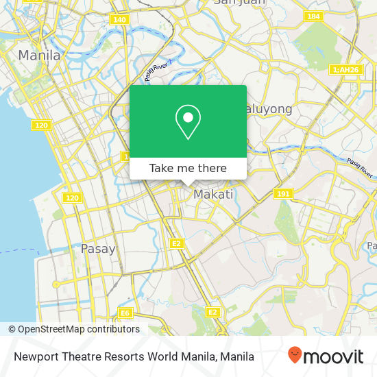 Newport Theatre Resorts World Manila map