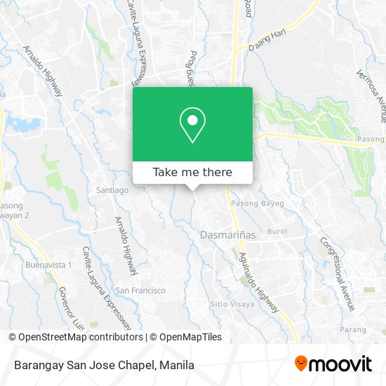 Barangay San Jose Chapel map