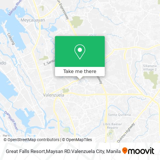 Great Falls Resort,Maysan RD.Valenzuela City map