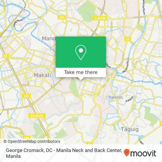 George Cromack, DC - Manila Neck and Back Center map