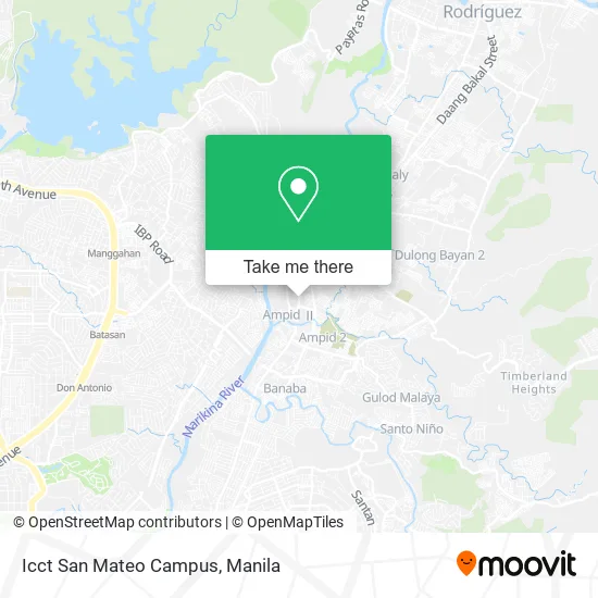 Icct San Mateo Campus map
