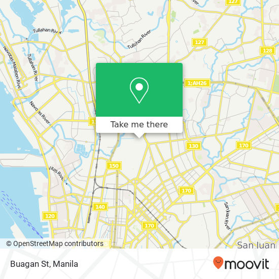 Buagan St map