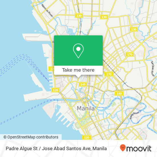 Padre Algue St / Jose Abad Santos Ave map