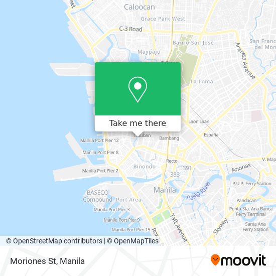 Moriones St map