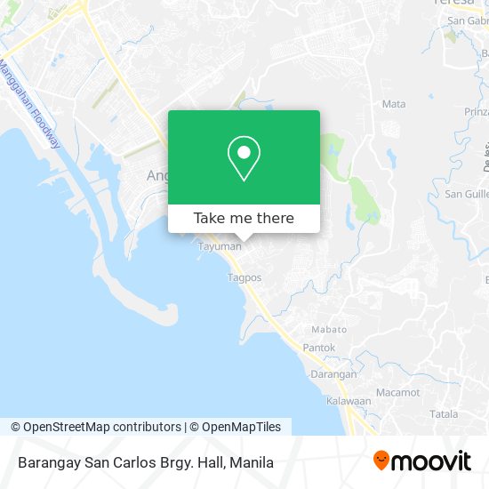 Barangay San Carlos Brgy. Hall map