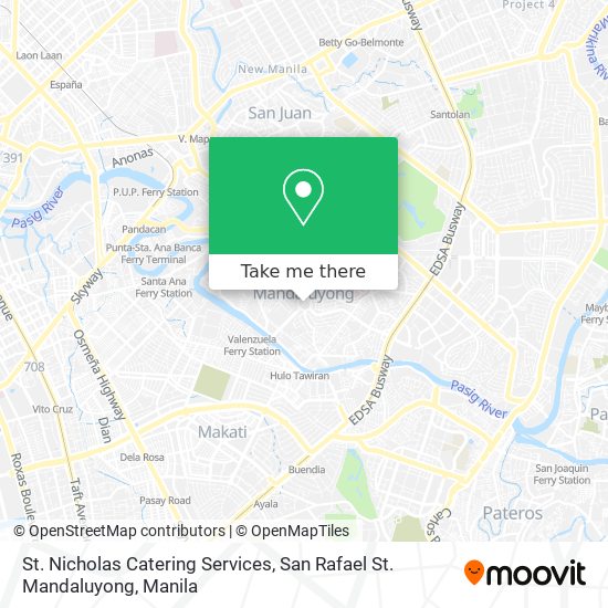 St. Nicholas Catering Services, San Rafael St. Mandaluyong map