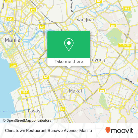 Chinatown Restaurant Banawe Avenue map