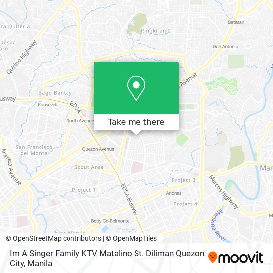 Im A Singer Family KTV Matalino St. Diliman Quezon City map