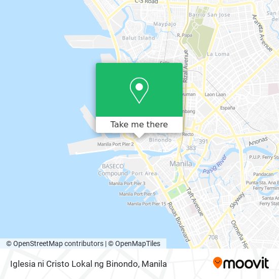 Iglesia ni Cristo Lokal ng Binondo map