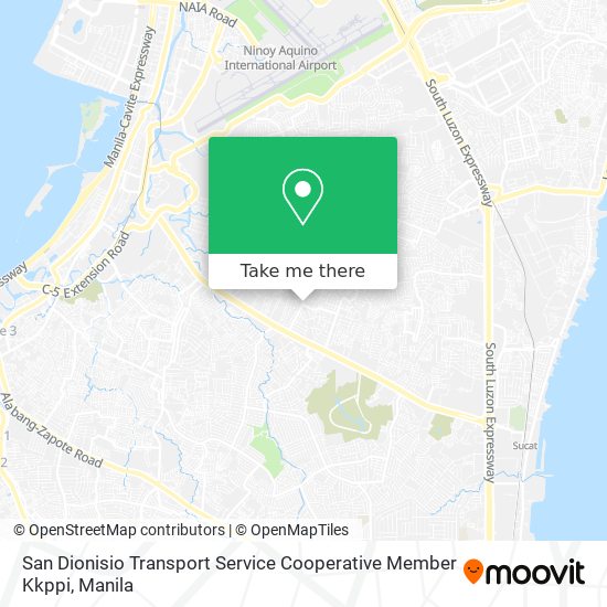 San Dionisio Transport Service Cooperative Member Kkppi map