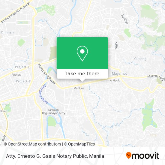 Atty. Ernesto G. Gasis Notary Public map