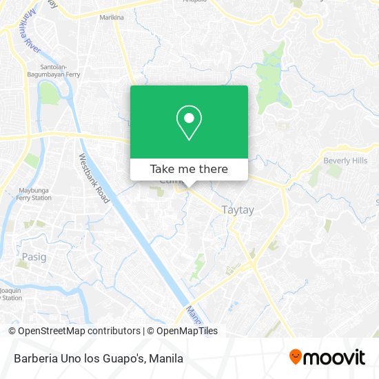 Barberia Uno los Guapo's map