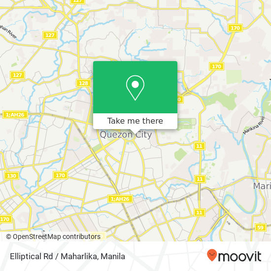 Elliptical Rd / Maharlika map