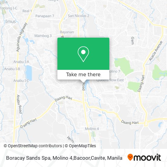 Boracay Sands Spa, Molino 4,Bacoor,Cavite map