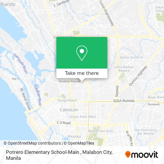 Potrero Elementary School-Main , Malabon City map
