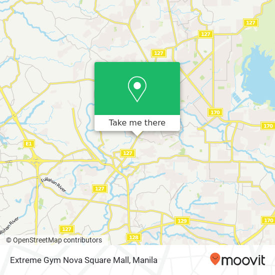 Extreme Gym Nova Square Mall map