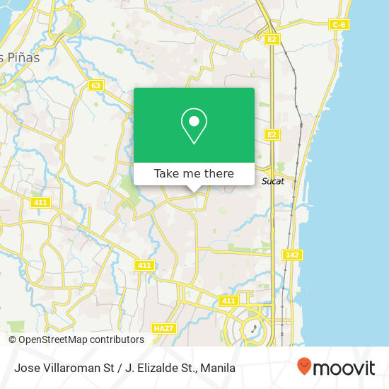 Jose Villaroman St / J. Elizalde St. map